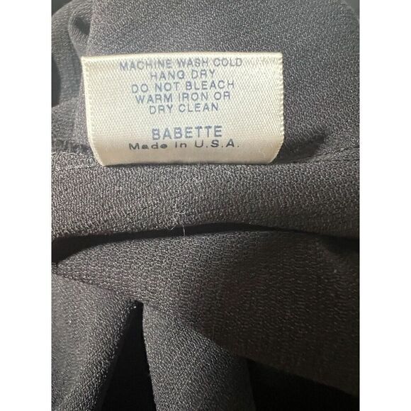 Babette of San Francisco Womens Small Knee Length Skirt Stretch Notched Hem - Picture 7 of 8